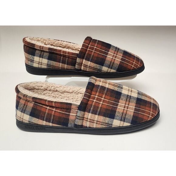 Royal Class MEN'S MEMORY FOAM SLIPPERS GREEN BLACK Size 13 - Picture 2 of 8